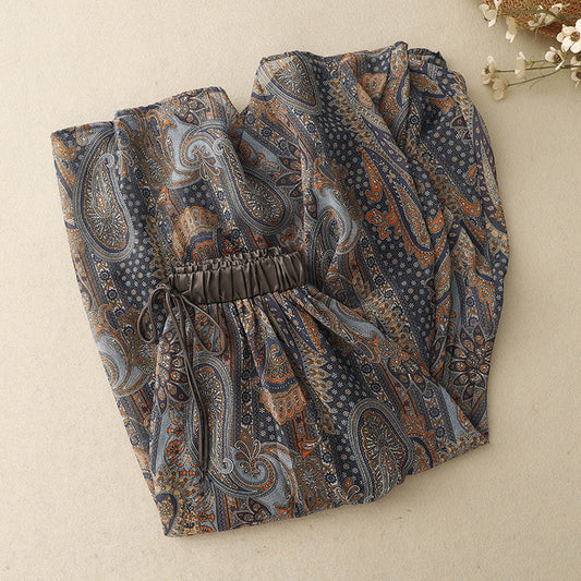 Liora Skirt — Lightweight Pleated Linen Skirt with Mesh Overlay