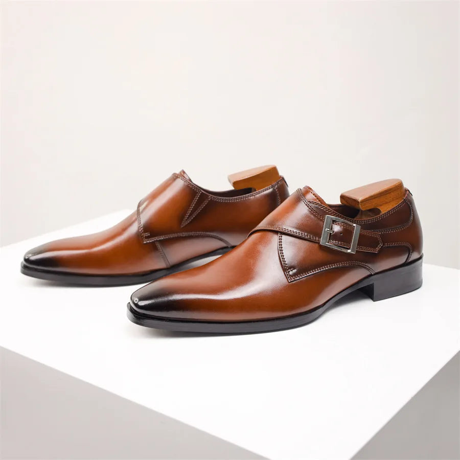 Eliot — Genuine Leather Dress Shoes with Cushioned Comfort