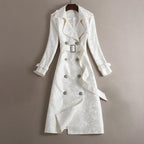 Celia Women's Coat | Exquisite Brocade Fabric, Elegant Design