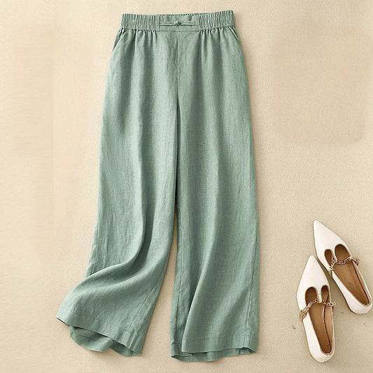 Elian Linen Pants — Breathable Lightweight Pants with Tailored Fit