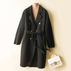 ABIGAIL™ MERINO WOOL OVERCOAT (Black XS) - | Zavonix