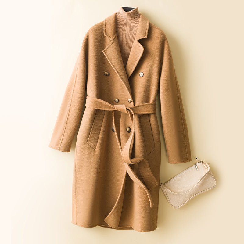 ABIGAIL™ MERINO WOOL OVERCOAT (Camel XS) - | Zavonix