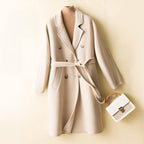 ABIGAIL™ MERINO WOOL OVERCOAT (Cream XS) - | Zavonix