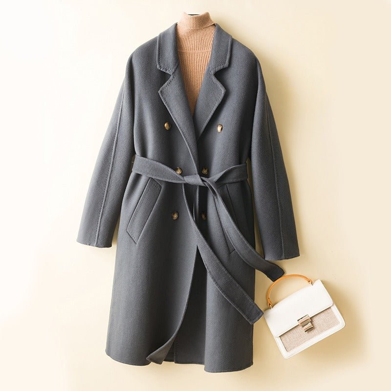 ABIGAIL™ MERINO WOOL OVERCOAT (Gray XS) - | Zavonix