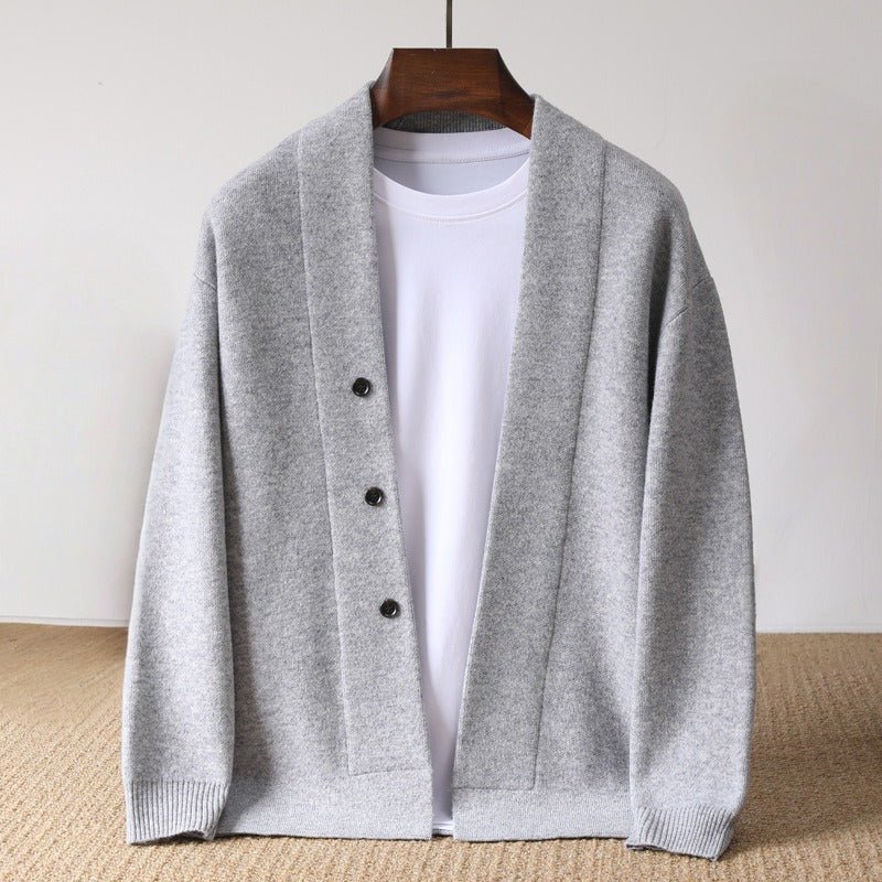 ADAM WOOL CARDIGAN (Black XS) - | Zavonix