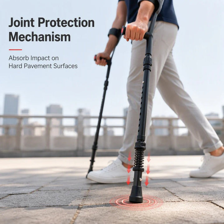 Adjustable Forearm Crutch Foldable Aluminum Product Image 07