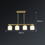 Adjustable Glass Ceiling Light for Modern Kitchen Island – Elegant Design in Two Sizes 7