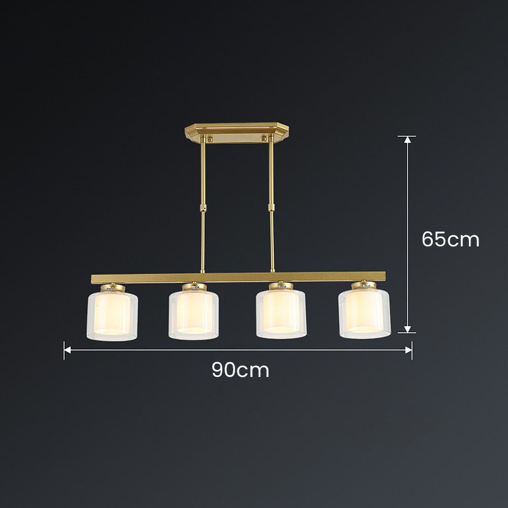 Adjustable Glass Ceiling Light for Modern Kitchen Island – Elegant Design in Two Sizes 7