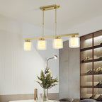 Adjustable Glass Ceiling Light for Modern Kitchen Island – Elegant Design in Two Sizes 4