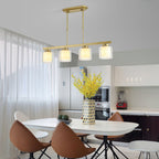 Adjustable Glass Ceiling Light for Modern Kitchen Island – Elegant Design in Two Sizes 3