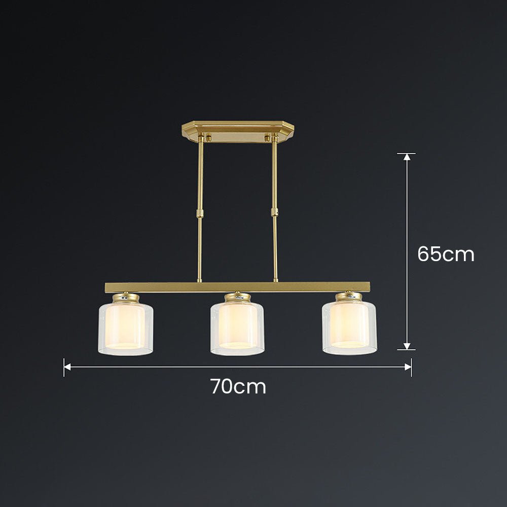 Adjustable Glass Ceiling Light for Modern Kitchen Island – Elegant Design in Two Sizes 2