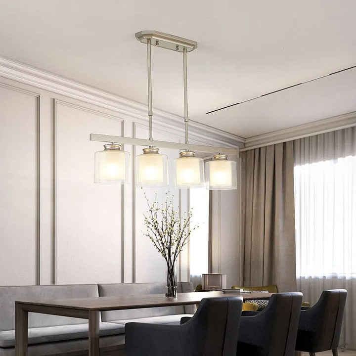 Adjustable Glass Ceiling Light for Modern Kitchen Island – Elegant Design in Two Sizes 10