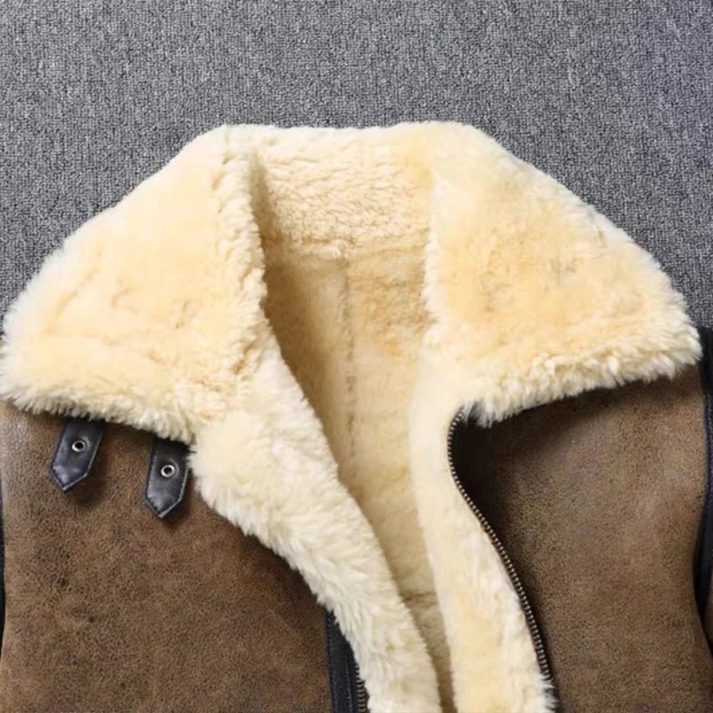 "Antarctica" - Premium Elite Soft Cashmere Genuine Hide Polar Jacket (Brown XS) - Jacket | Zavonix