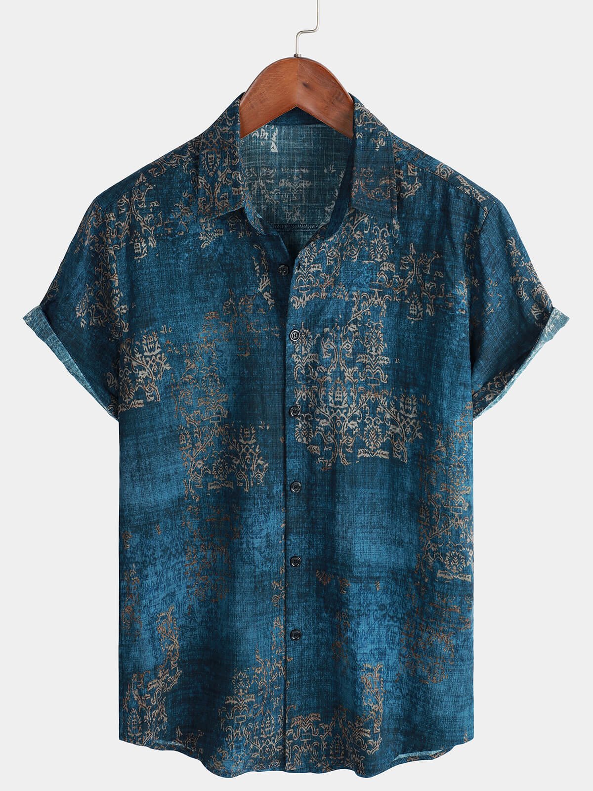 Arlo — Men's Lightweight Cotton - Viscose Summer Shirt (S ) - short | Zavonix