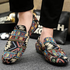Azteco Canvas Loafers (Black 5) - | Zavonix