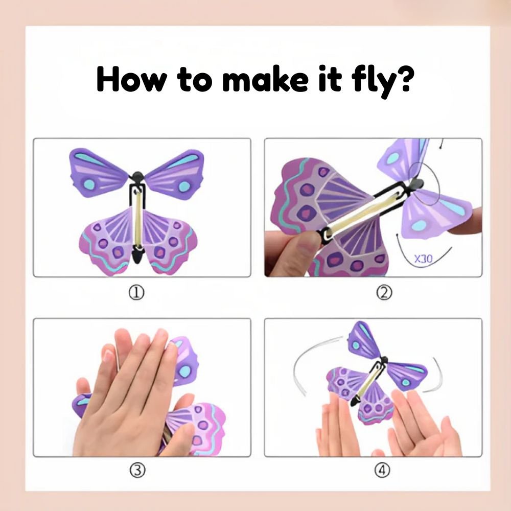 AeroFlutter™ – The enchanting flying surprise ✨ (Buy 1 set (5 butterflies) ) - | Zavonix