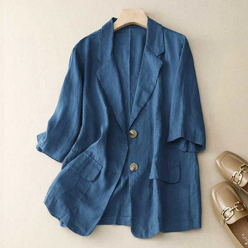 AeroLuxe Linen™ Blazer — Feel Incredibly Light and Command Every Room Instantly - Zavonix