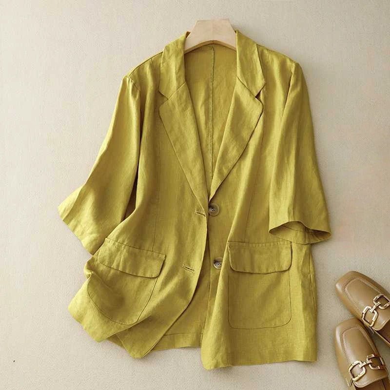 AeroLuxe Linen™ Blazer — Feel Incredibly Light and Command Every Room Instantly - Zavonix