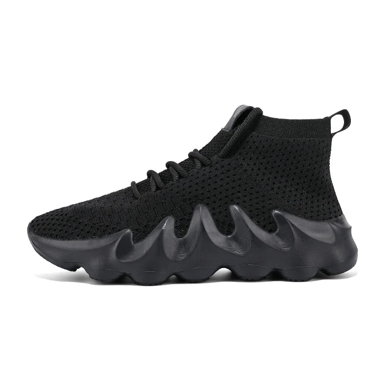 AeroPace™ Men's Running Shoes – Lightweight Breathable Athletic Sneakers with Cushioned Support (LT450 - Black 7) - Shoes | Zavonix