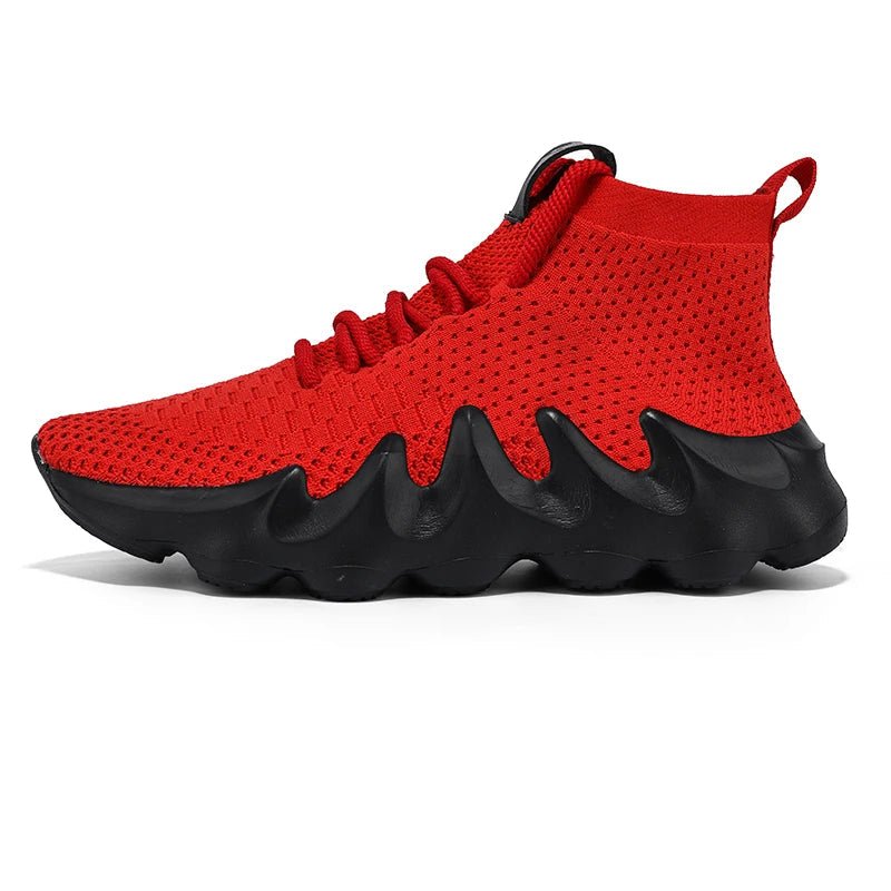 AeroPace™ Men's Running Shoes – Lightweight Breathable Athletic Sneakers with Cushioned Support (LT450 - 2 - Red 12) - Shoes | Zavonix