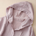 Lightweight Breathable Hooded Layer with Soft Structure for Warm Days (Pink XS) - | Zavonix