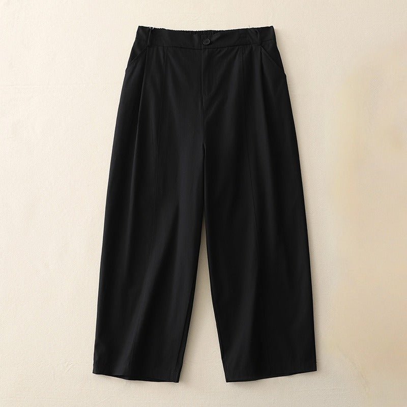 AIEASE™ Linen Trousers — Step Into Unshakable Confidence & Effortless Sophistication (Black XS) - | Zavonix