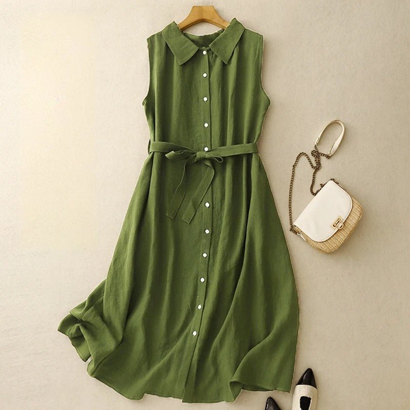 Aiease™ — Stay Cool and Stunning in Effortless Linen Elegance (Khaki XS) - | Zavonix