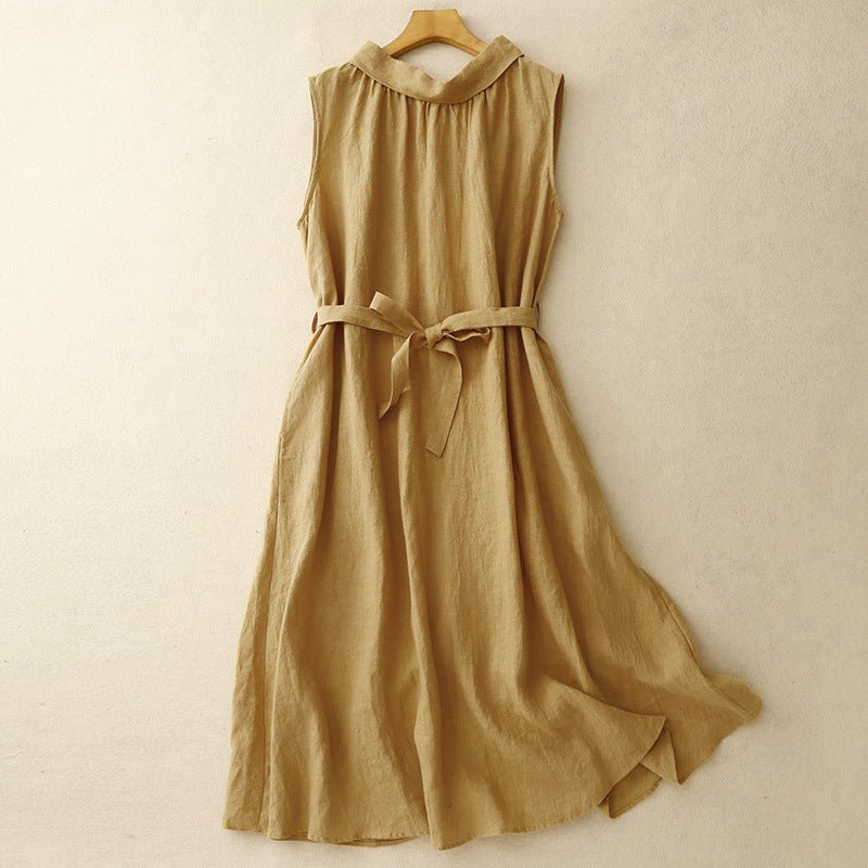 Aiease™ — Stay Cool and Stunning in Effortless Linen Elegance (Khaki XS) - | Zavonix