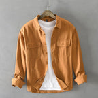 AirLace Linen™ Shirt — Breathable Freedom That Empowers Every Move and Moment (Orange XS) - | Zavonix