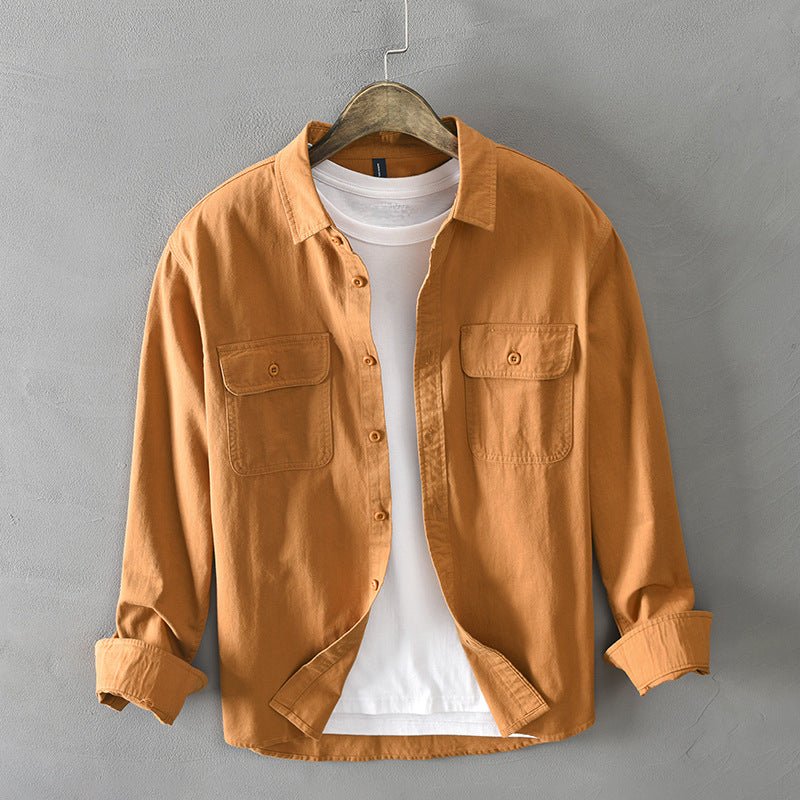 AirLace Linen™ Shirt — Breathable Freedom That Empowers Every Move and Moment (Orange XS) - | Zavonix