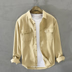 AirLace Linen™ Shirt — Breathable Freedom That Empowers Every Move and Moment (Cream XS) - | Zavonix