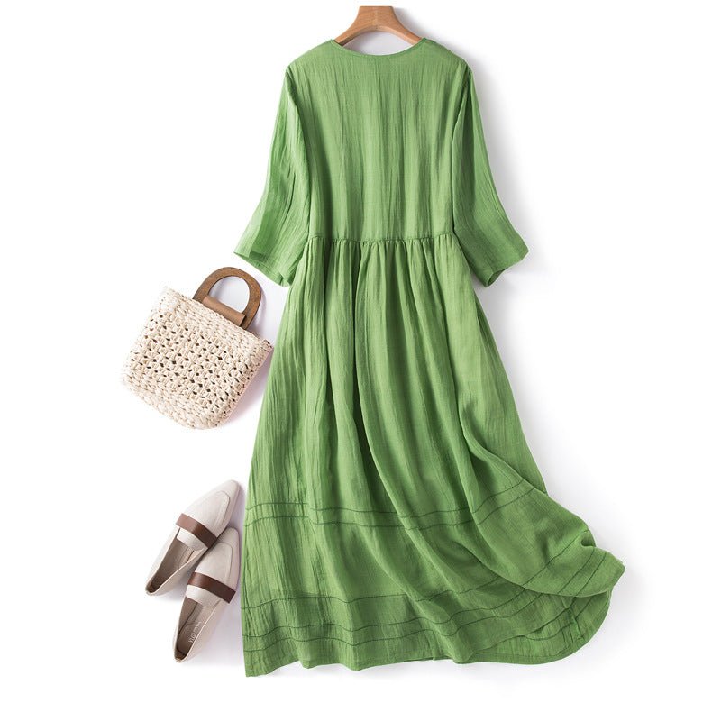 AirwaveWeave™ Dress — Command Every Room with Effortless Power and Unmatched Comfort (Green XS) - | Zavonix