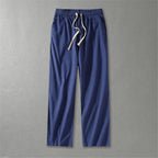 Airy Flax Blend Linen Pants (Black XXS) - | Zavonix