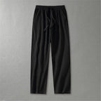Airy Flax Blend Linen Pants (Black XXS) - | Zavonix