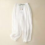 Alara Linen Pants — Lightweight Breathable Casual Trousers with Relaxed Fit (Pink XS) - | Zavonix