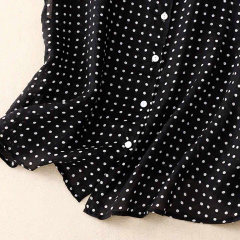 ALENA LINEN TOP (Black XS) - | Zavonix