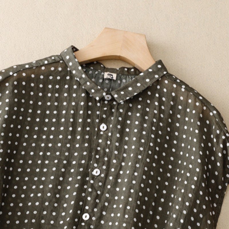 ALENA LINEN TOP (Black XS) - | Zavonix