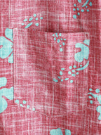 Alero — Men's Red Floral Hawaiian Shirt with Breathable Fabric (S ) - short | Zavonix