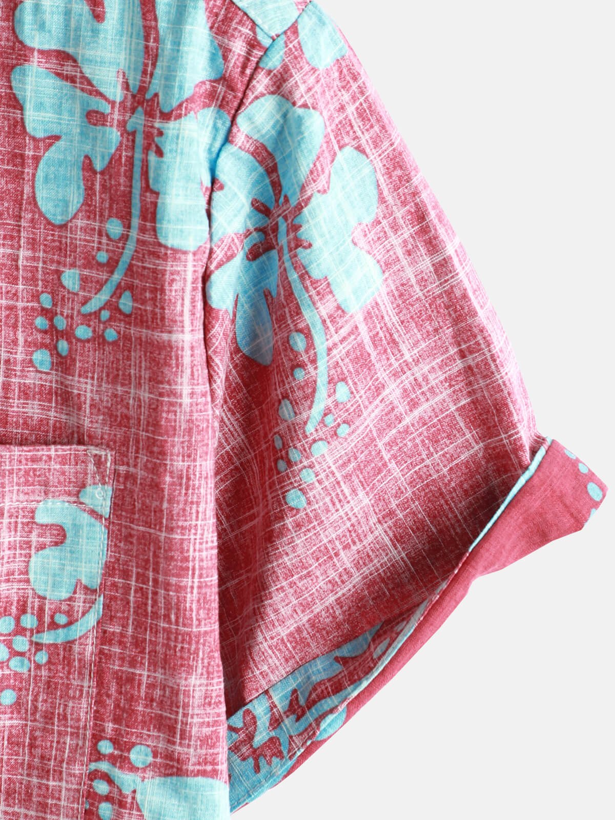 Alero — Men's Red Floral Hawaiian Shirt with Breathable Fabric (S ) - short | Zavonix