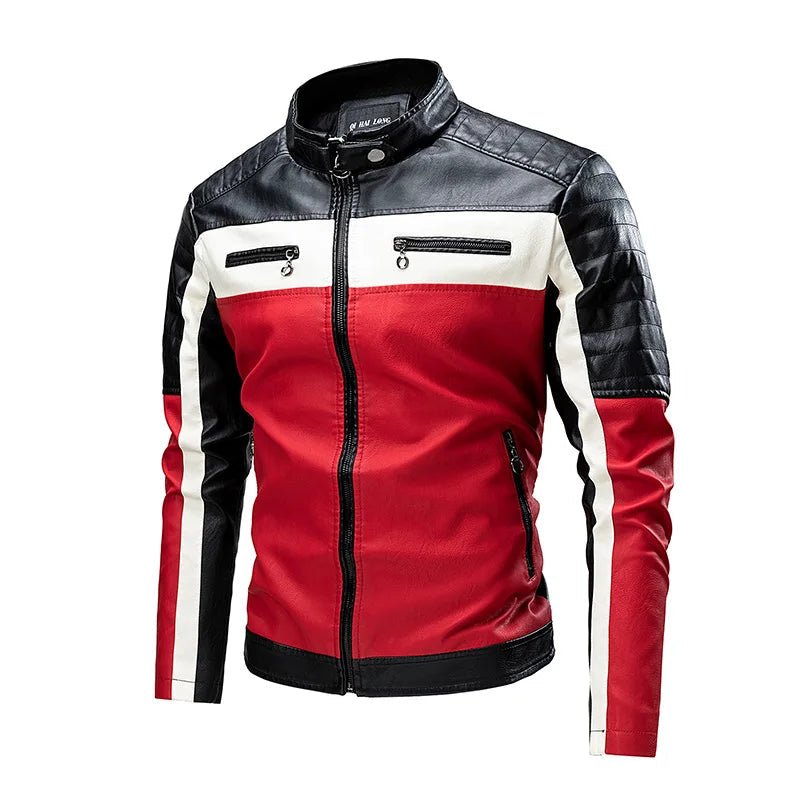 "Alessandro" Vegan Leather Jacket (Red XS) - Jacket | Zavonix
