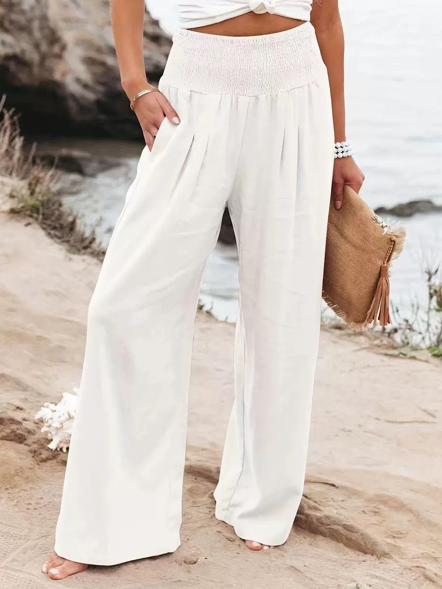 Alessia Wide-Leg Linen Trousers product image 1