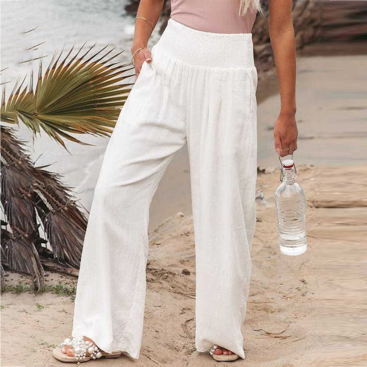 Alessia Wide-Leg Linen Trousers product image 2