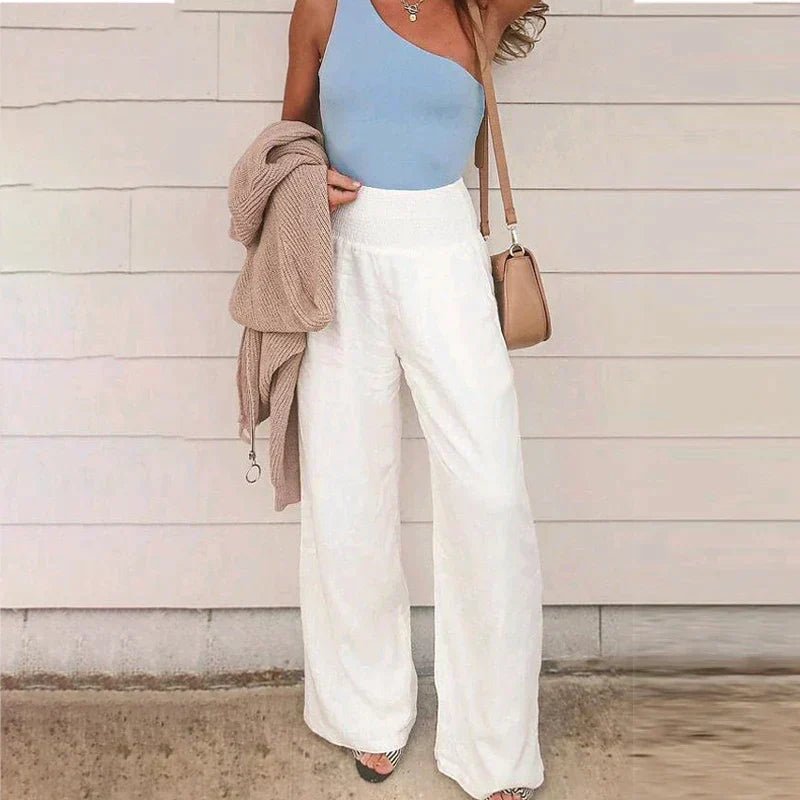 Alessia Wide-Leg Linen Trousers product image 4