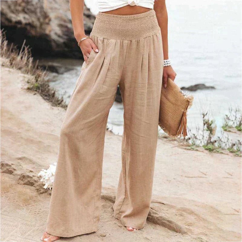 Alessia Wide-Leg Linen Trousers product image 5
