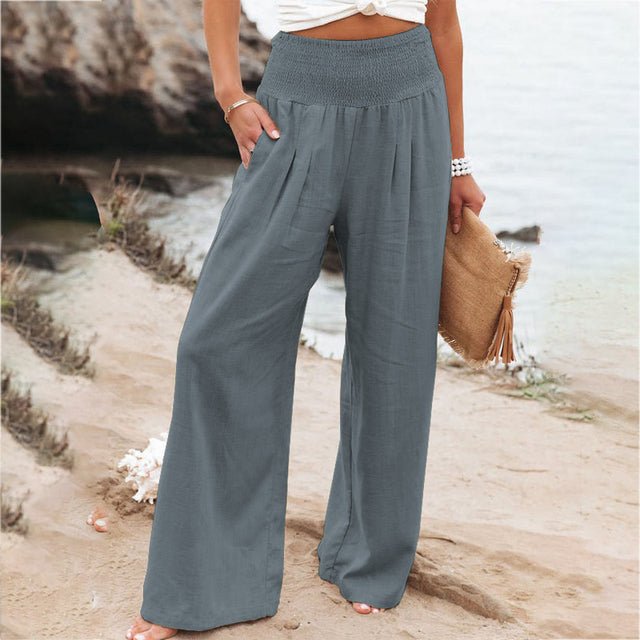 Alessia Wide-Leg Linen Trousers product image 8