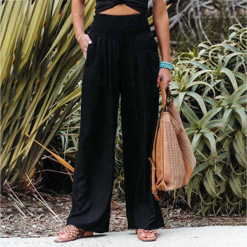 Alessia Wide-Leg Linen Trousers product image 9