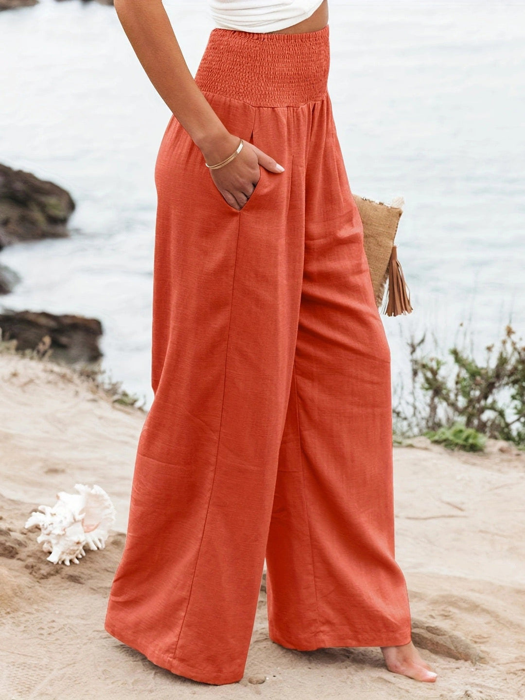 Alessia Wide-Leg Linen Trousers product image 17