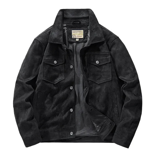 "Alfredo" High - Grade Suede Jacket (Black XS) - Jacket | Zavonix