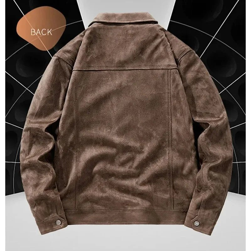 "Alfredo" High - Grade Suede Jacket (Dark Brown XS) - Jacket | Zavonix