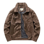 "Alfredo" High - Grade Suede Jacket (Dark Brown XS) - Jacket | Zavonix
